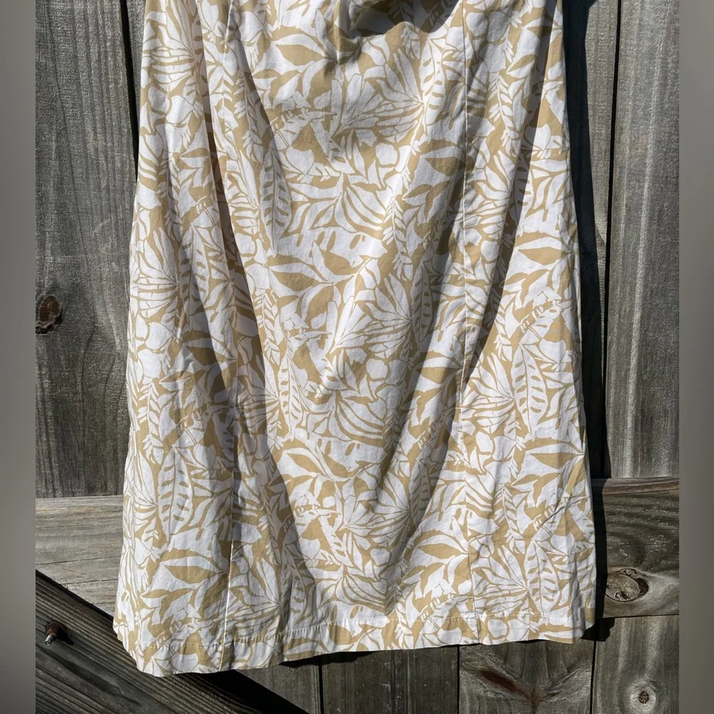 GAP Strapless Cream and Khaki Dress Size 10 - Picture 2 of 9